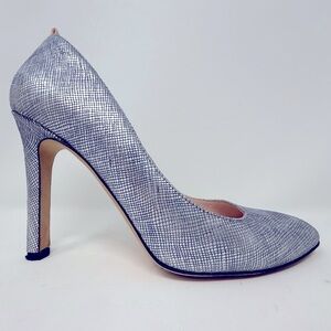 SJP by Sarah Jessica Parker | Lady Pumps in Cracked Silver Size 36.5 EU 6.5 US